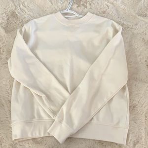 cream crew neck sweater
